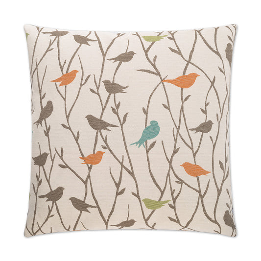 D.V. Kap Twitter Orange Throw Pillow With Insert