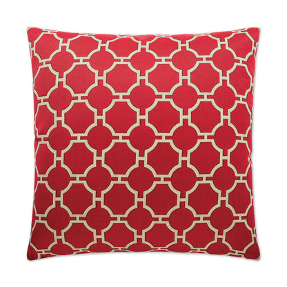 Kinder Red Throw Pillow With Insert