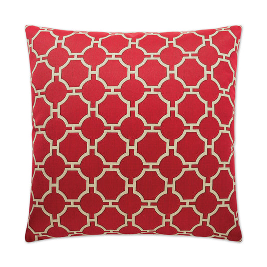 D.V. Kap Kinder Red Throw Pillow With Insert