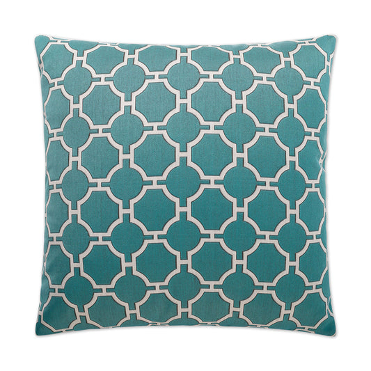 D.V. Kap Kinder Turquoise Throw Pillow With Insert