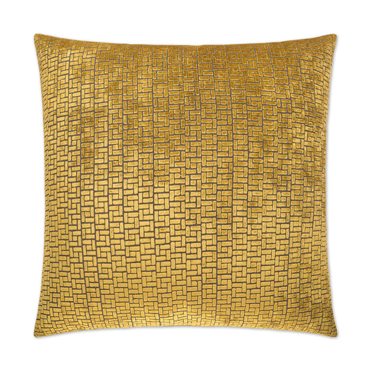 D.V. Kap Jenga Gold Throw Pillow With Insert