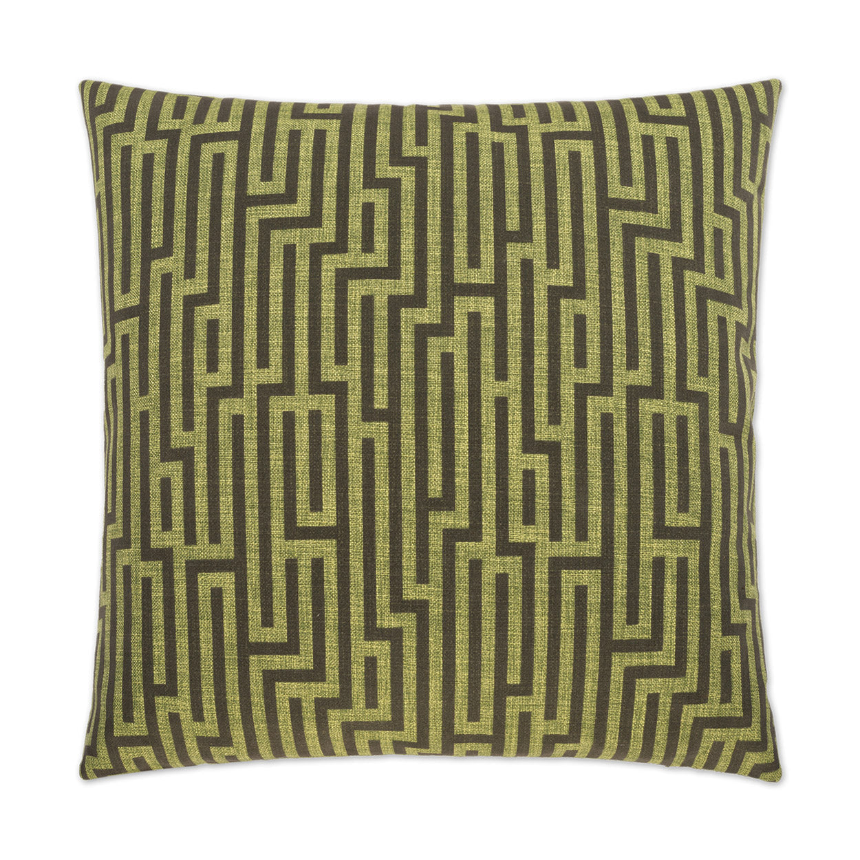 Soho Green Throw Pillow With Insert