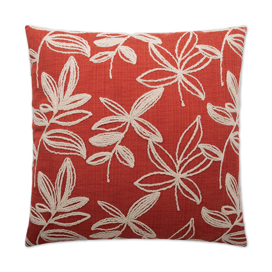 D.V. Kap Gansu Tomato Red Throw Pillow With Insert