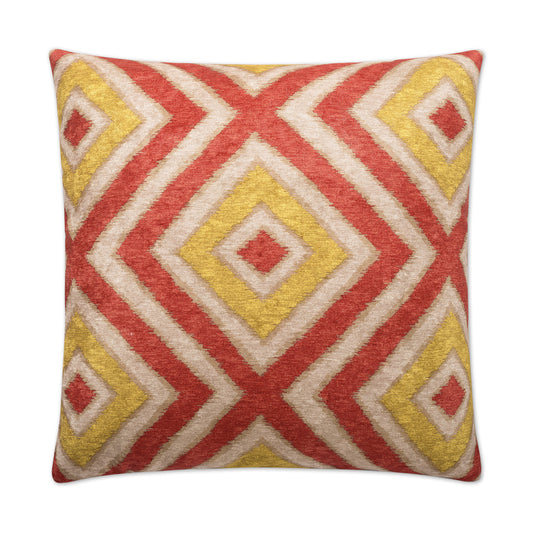 D.V. Kap Registan Tomato Red Throw Pillow With Insert