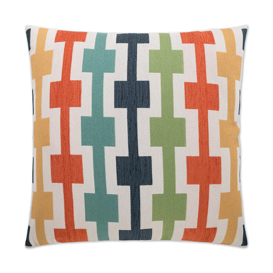 D.V. Kap Hopscotch Orange Throw Pillow With Insert