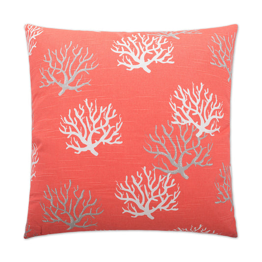 D.V. Kap Isadella Salmon Red Throw Pillow With Insert