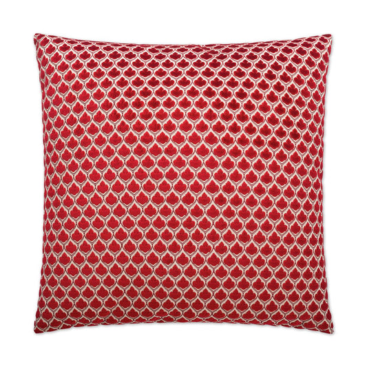 D.V. Kap Posh Red Throw Pillow With Insert