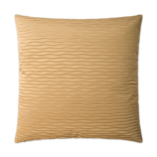 D.V. Kap Glimmer Pleat Gold Throw Pillow With Insert