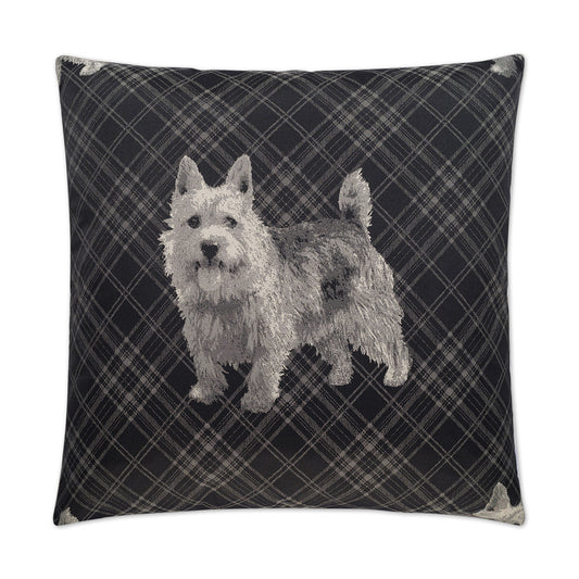 D.V. Kap Winkie Black Throw Pillow With Insert