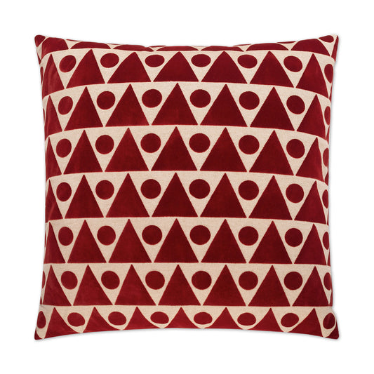 D.V. Kap Kilo Red Throw Pillow With Insert