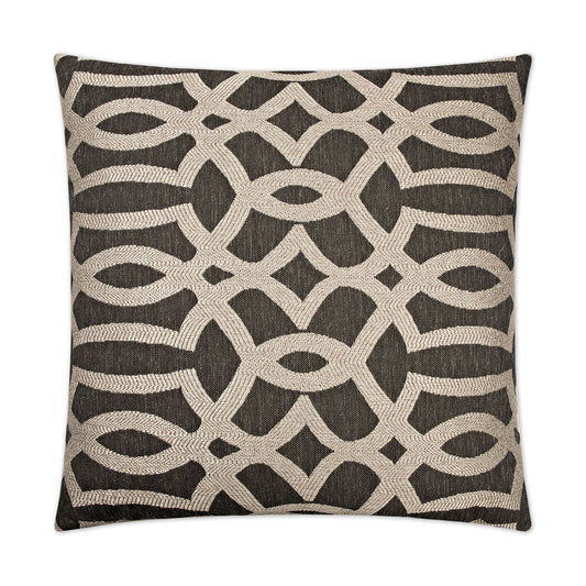 D.V. Kap Neron Black Throw Pillow With Insert