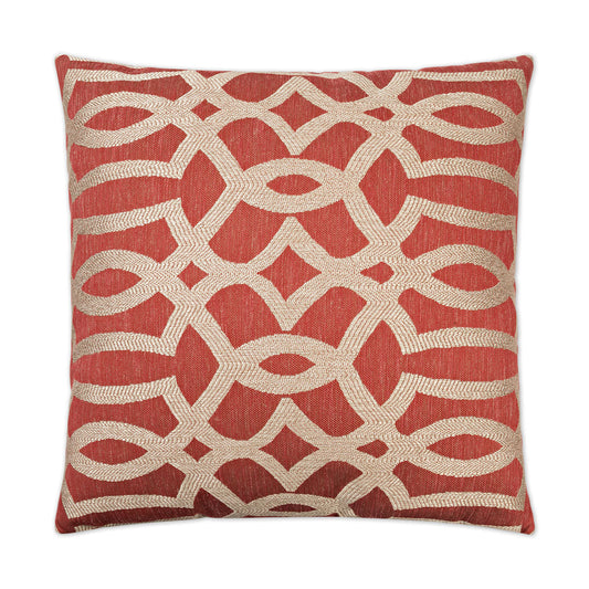 D.V. Kap Neron Red Throw Pillow With Insert