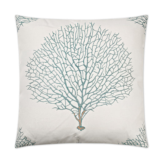 D.V. Kap Taormina Aqua Blue Throw Pillow With Insert