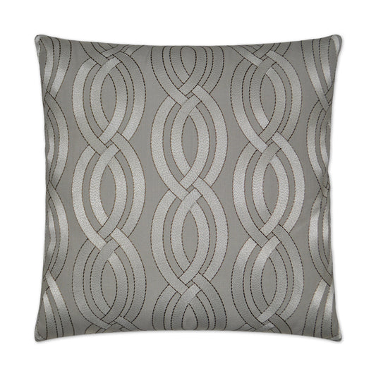 D.V. Kap Winding Path Grey Throw Pillow With Insert
