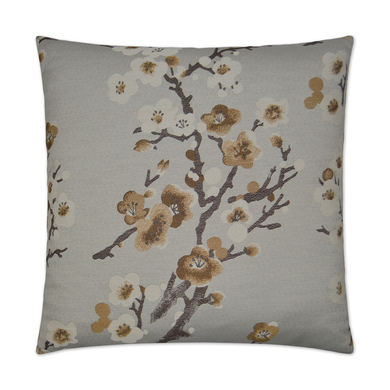 Serrulata Mica Grey Throw Pillow With Insert