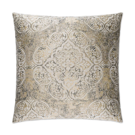 D.V. Kap Vogue Pewter Brown Throw Pillow With Insert