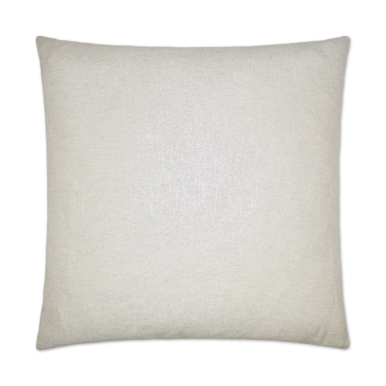 Shimmer Linen Off-White White Throw Pillow With Insert