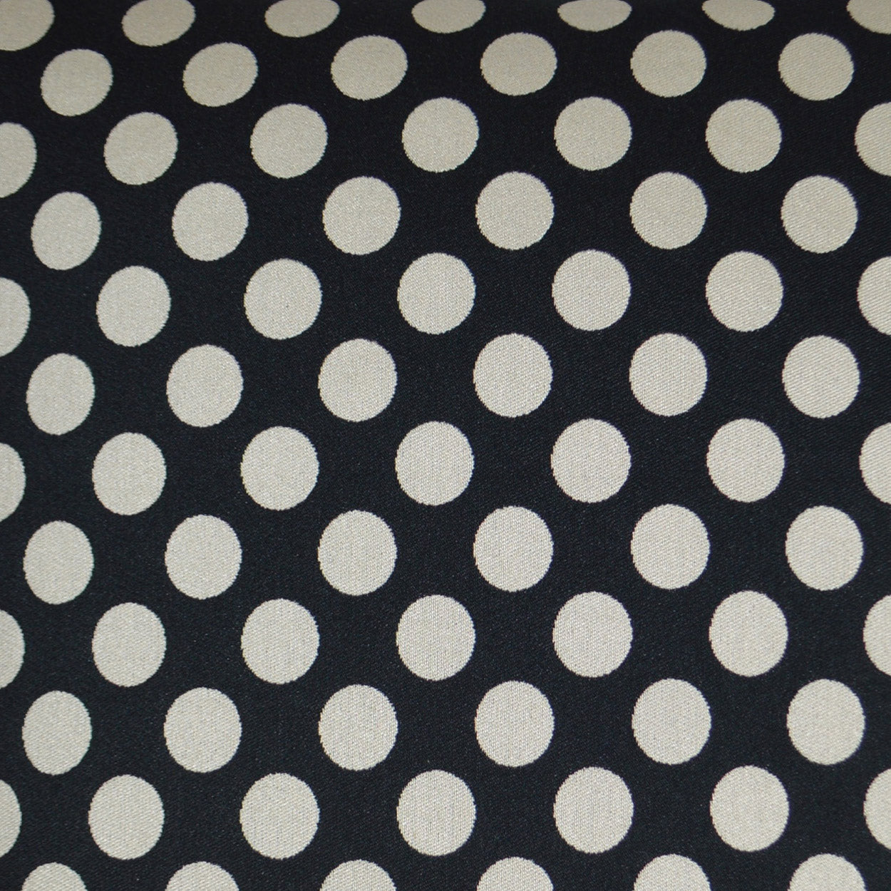 Polka Dots Black Throw Pillow With Insert