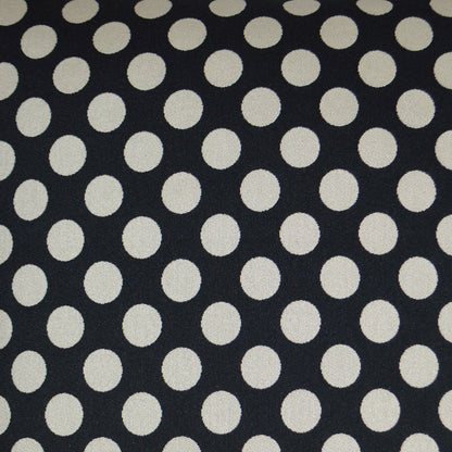 Polka Dots Black Throw Pillow With Insert