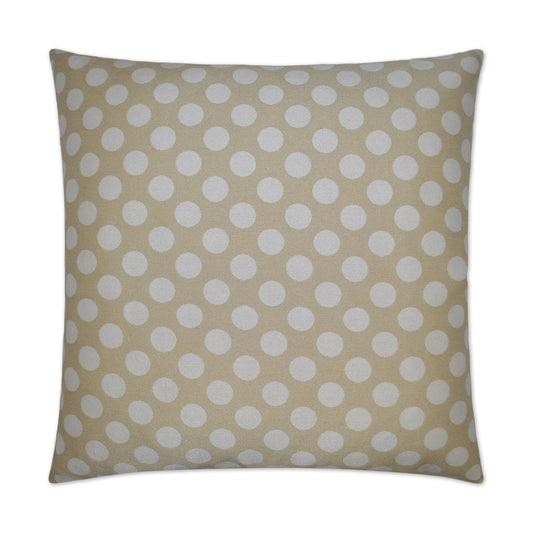 D.V. Kap Polka Dots Cream Throw Pillow With Insert