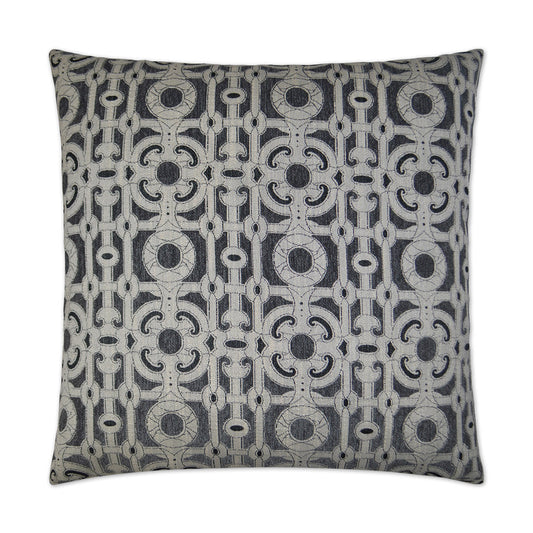 D.V. Kap Locket Grey Throw Pillow With Insert