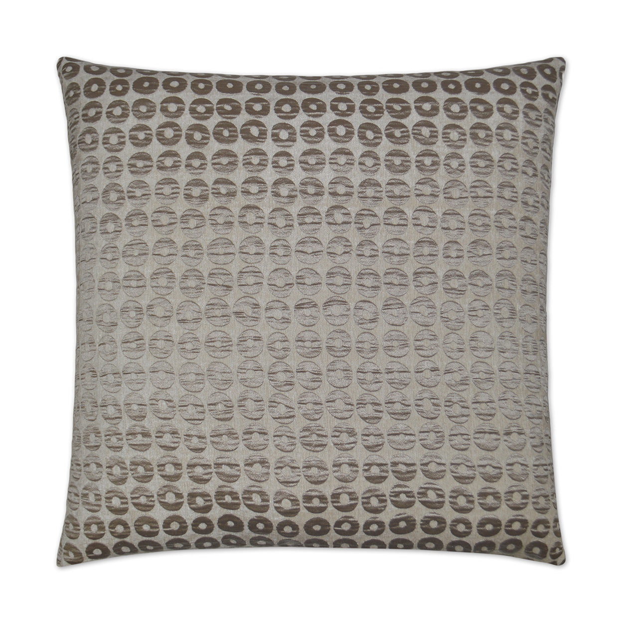 Mirabelle Taupe Throw Pillow With Insert