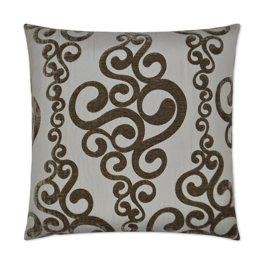 D.V. Kap Harpo Taupe Throw Pillow With Insert