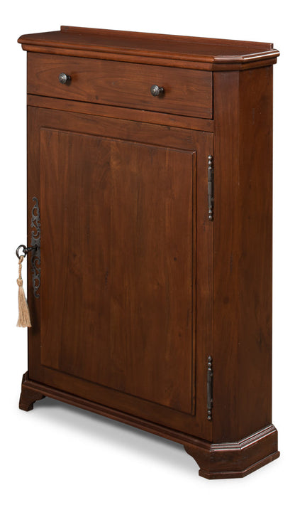 Entryway Slim Dante Hall Cabinet Walnut