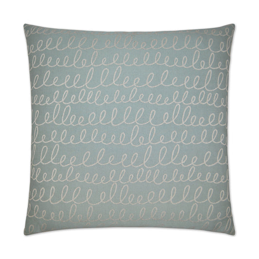 D.V. Kap Verbomania Cloud Teal Throw Pillow Insert