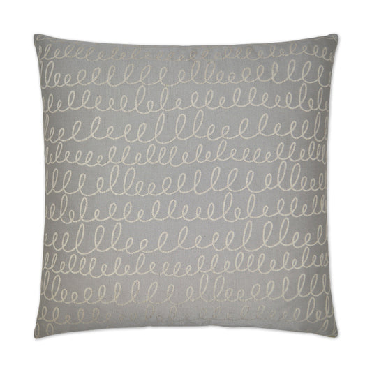 D.V. Kap Verbomania Grey Throw Pillow With Insert