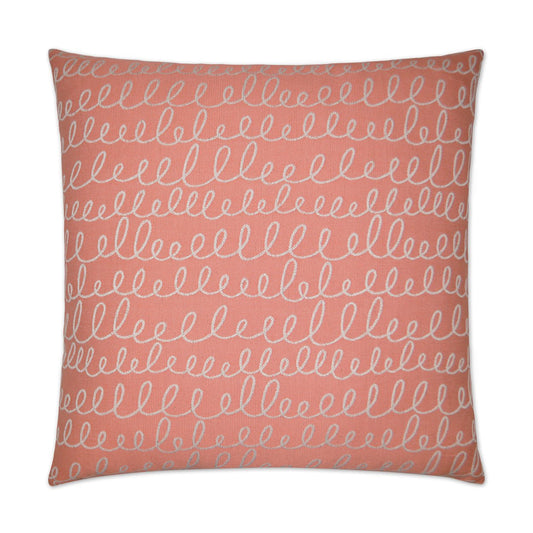 D.V. Kap Verbomania Salmon Red Throw Pillow Insert