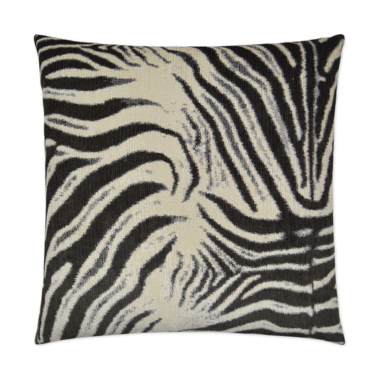 D.V. Kap Zebrana Charcoal Black Throw Pillow Insert