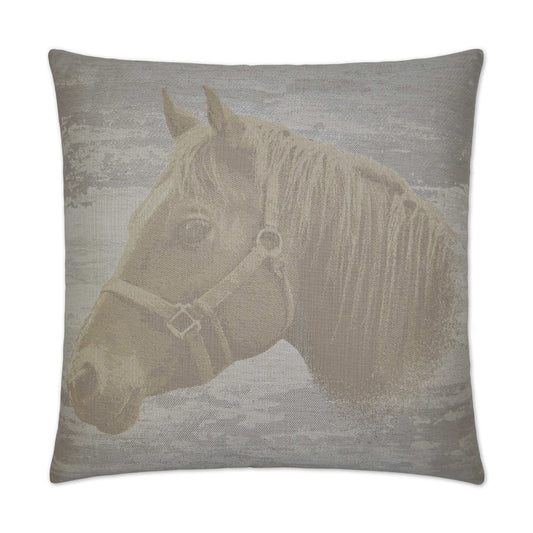 D.V. Kap Mister Ed Grey Throw Pillow With Insert