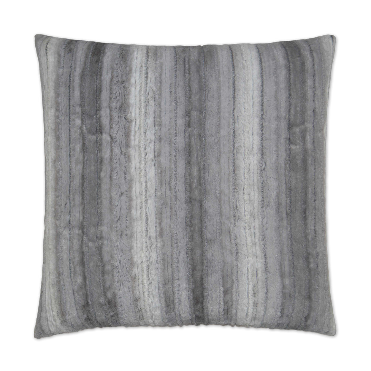 Raya Fur Grey Throw Pillow With Insert