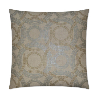 Radiant Rings Brown Throw Pillow With Insert