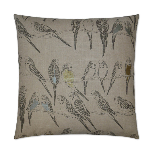 D.V. Kap Retweet Brown Throw Pillow With Insert