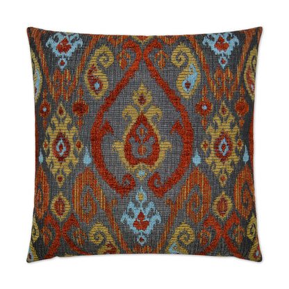 Tobias Tribal Red Throw Pillow With Insert