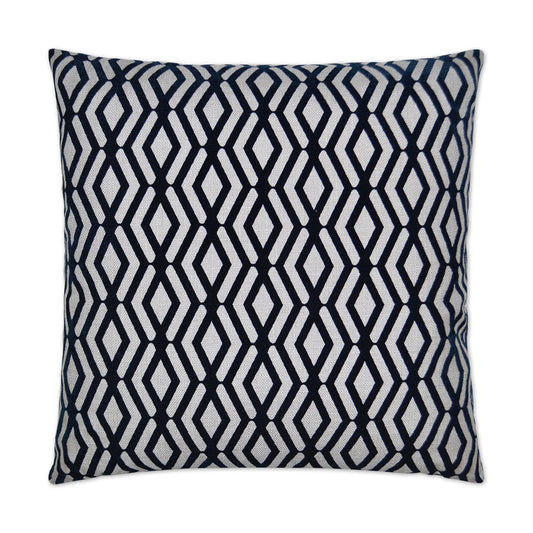 D.V. Kap Fulcrum Navy Blue Throw Pillow With Insert
