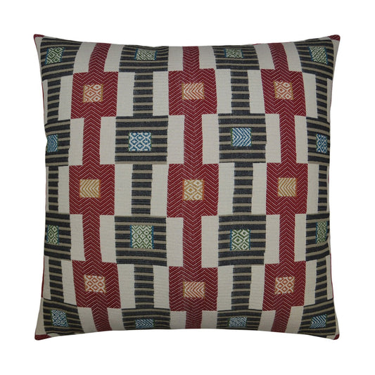 D.V. Kap Zanzibar Red Throw Pillow With Insert