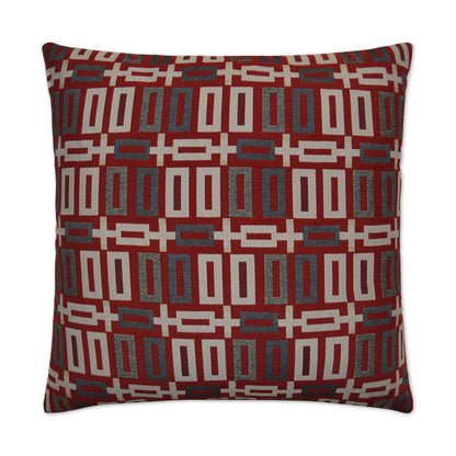 Penthouse Red Throw Pillow With Insert