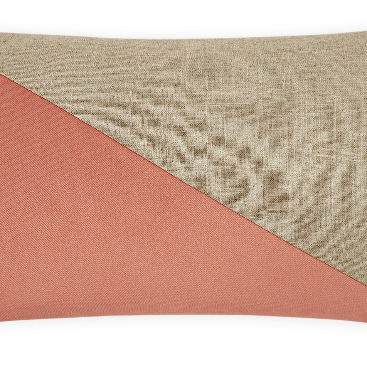 Jefferson Lumbar Blush Coral Throw Pillow With Insert