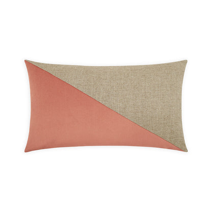 Jefferson Lumbar Blush Coral Throw Pillow With Insert