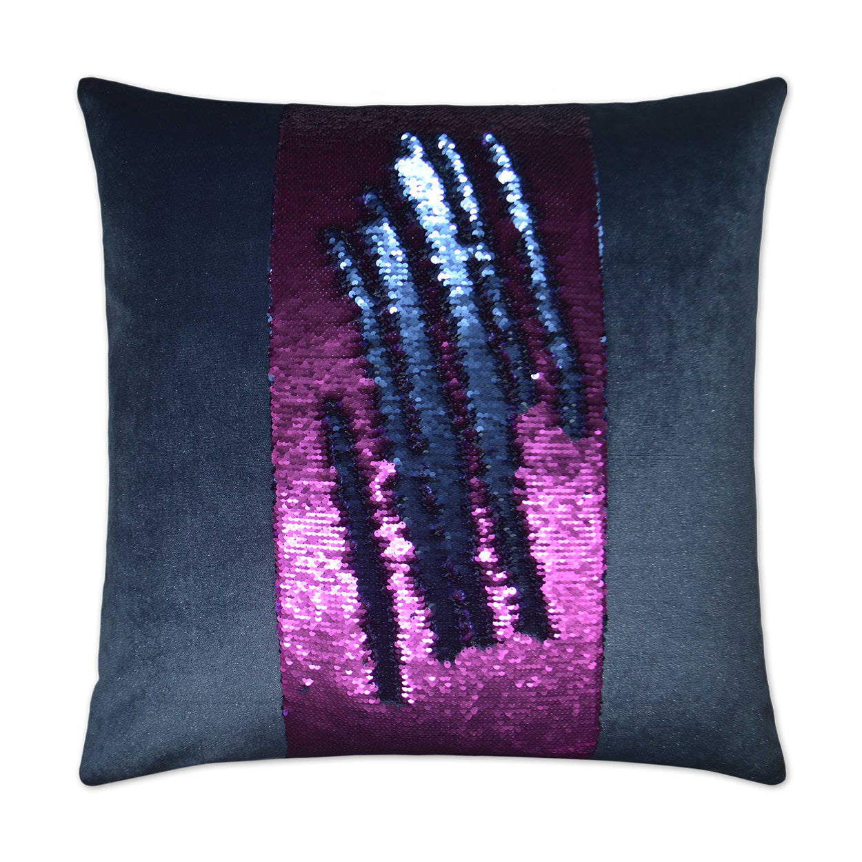 Hylee II Magenta Blue Throw Pillow With Insert