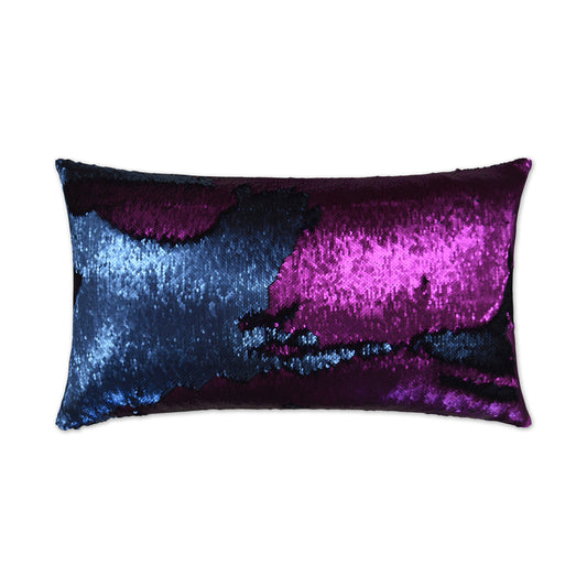 D.V. Kap Hylee Lumbar Magenta Blue Throw Pillow Insert
