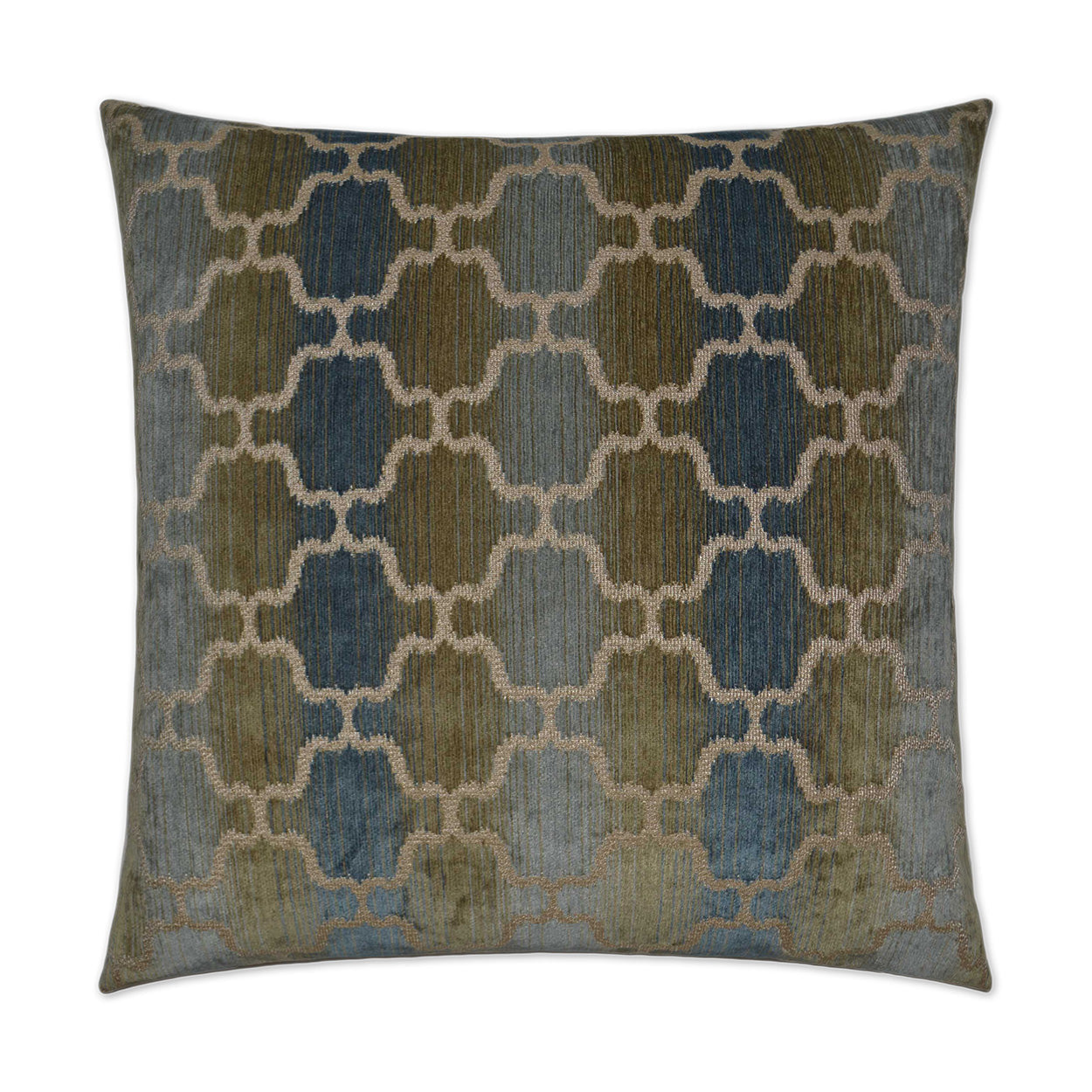 D.V. Kap Vendura Aqua Brown Throw Pillow With Insert