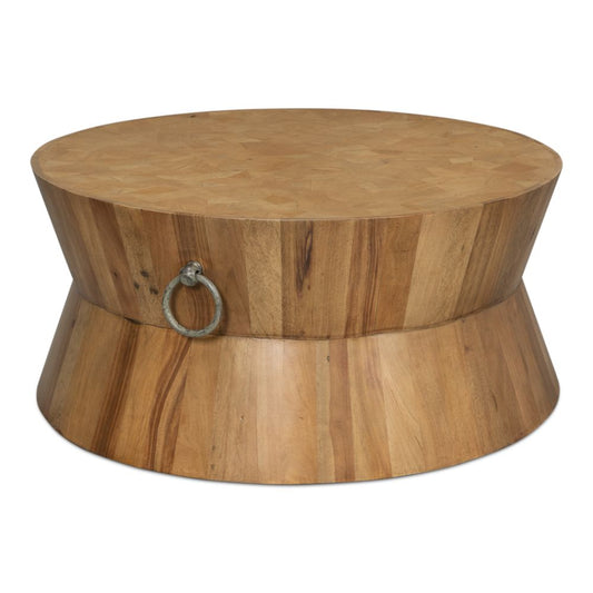 Tower Round Coffee Table Driftwood