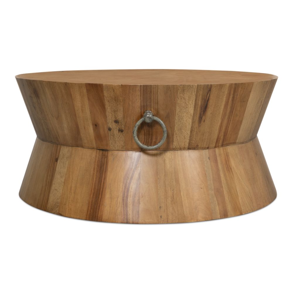 Tower Round Coffee Table Driftwood