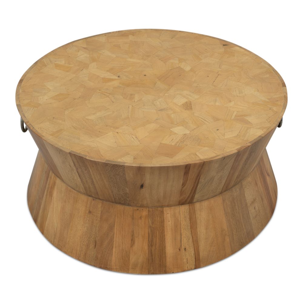 Tower Round Coffee Table Driftwood