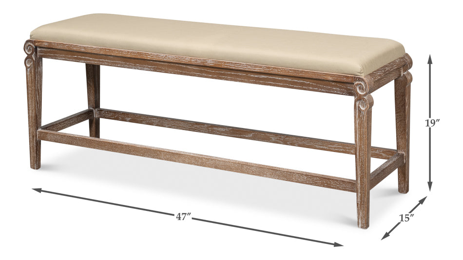 Smith Building Parlor Bench Seat For Bedroom