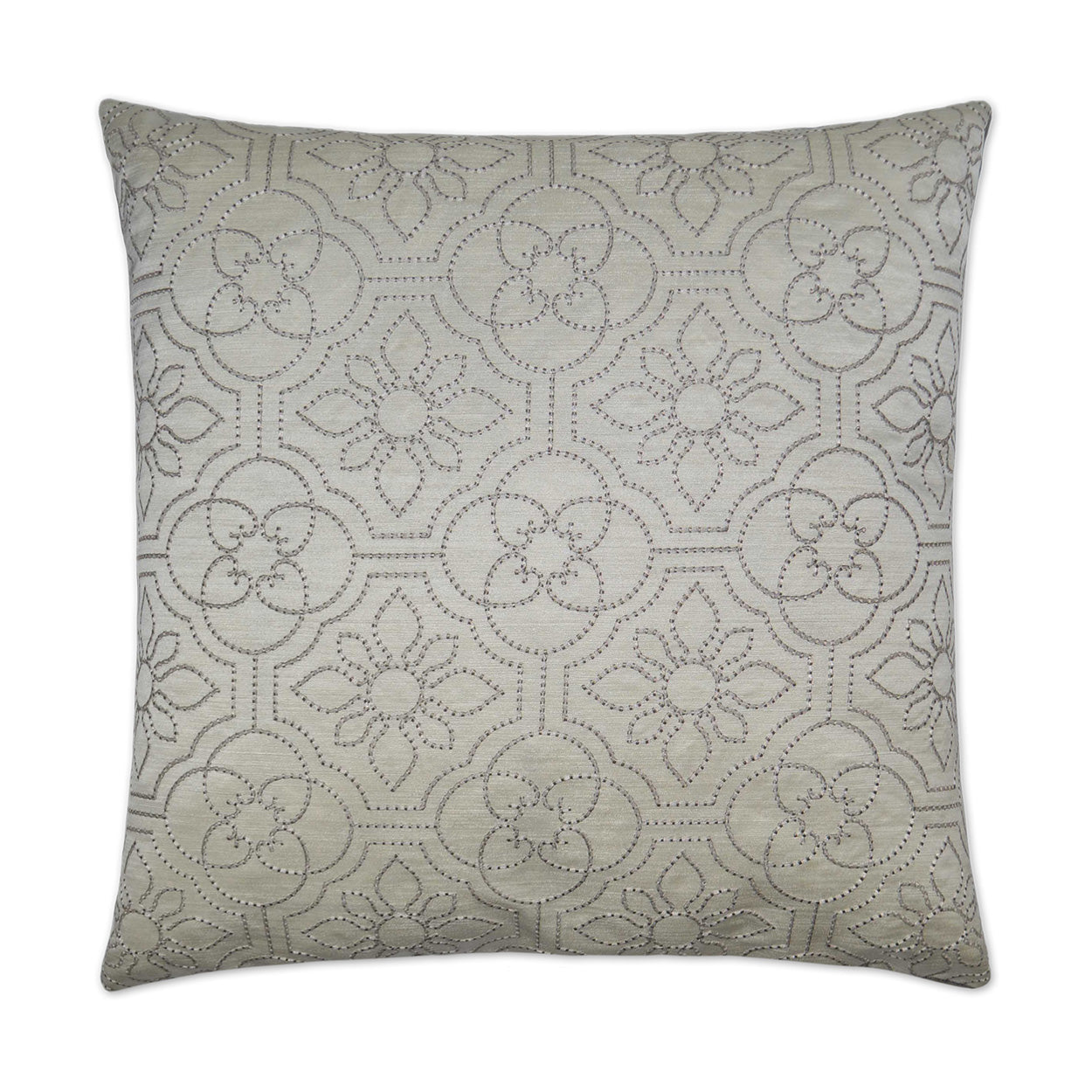 Ruched Up Ivory Throw Pillow With Insert